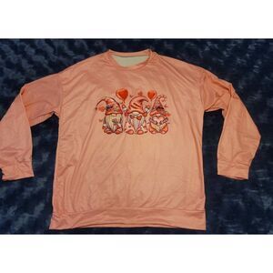 Gnome Love Pink Valentine Long Sleeve Shirt (L) (INV-145)